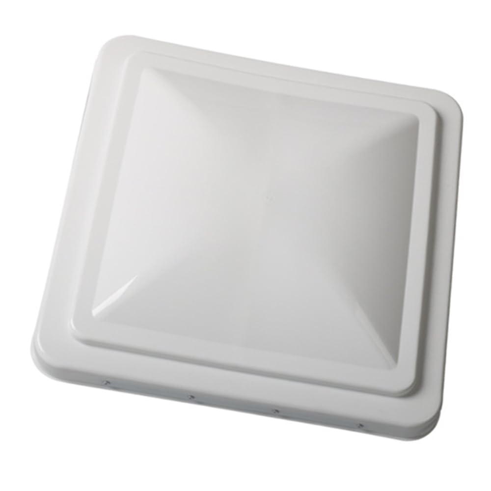 14 Inch White Impact-Resistant RV Roof Vent Lid Cover W2241