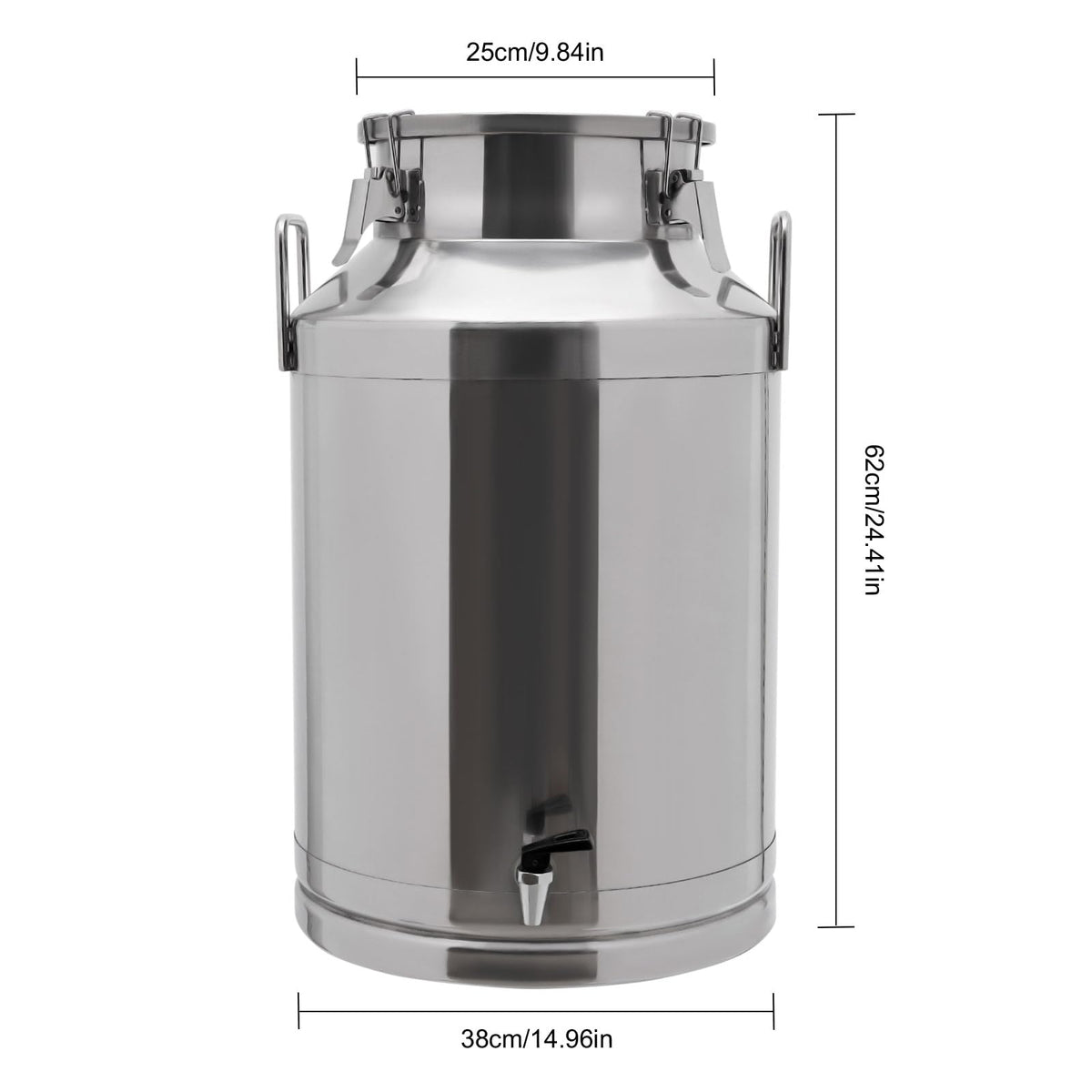 60L Milk Can with Faucet and Lid I42867