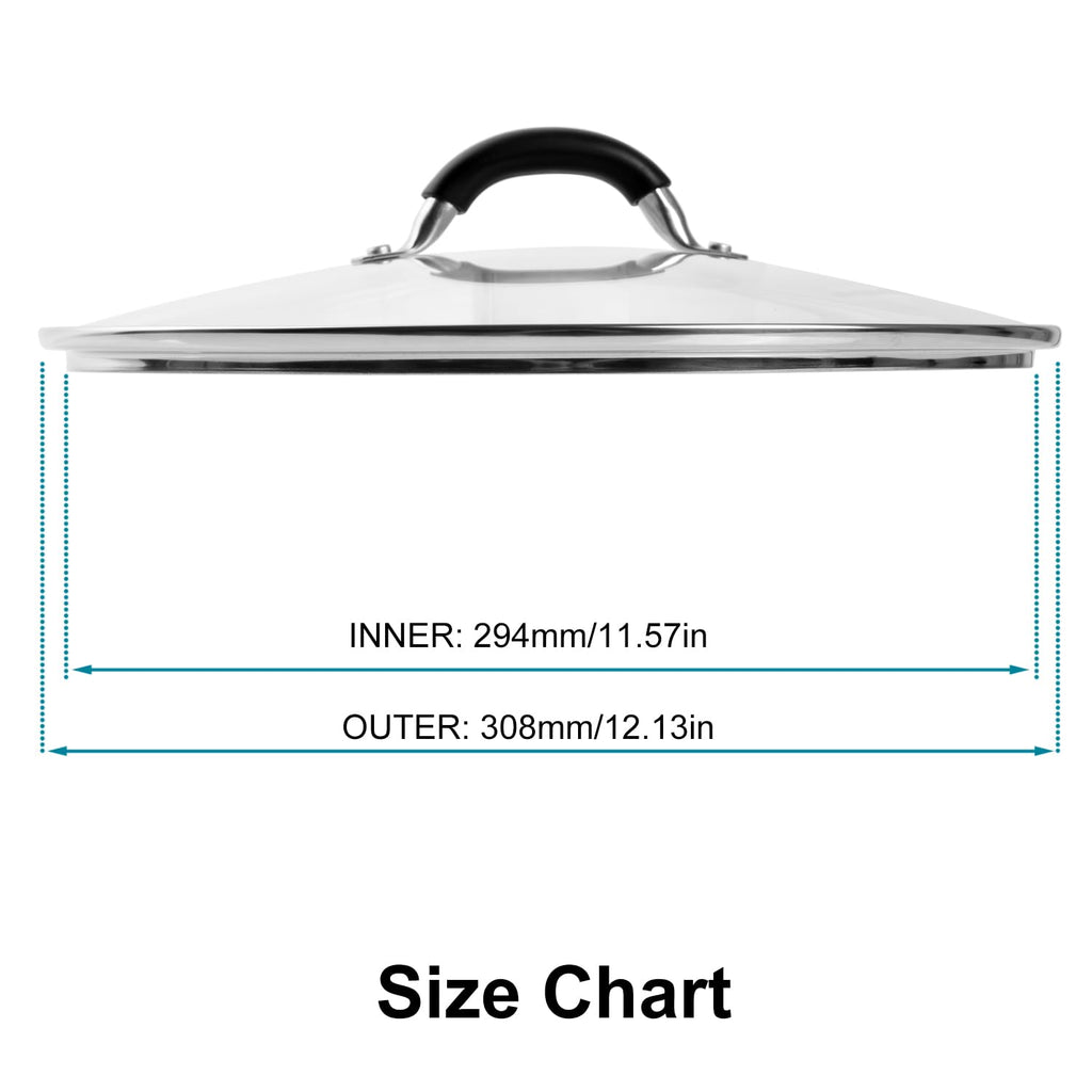12 Inch Tempered Glass Lid G249