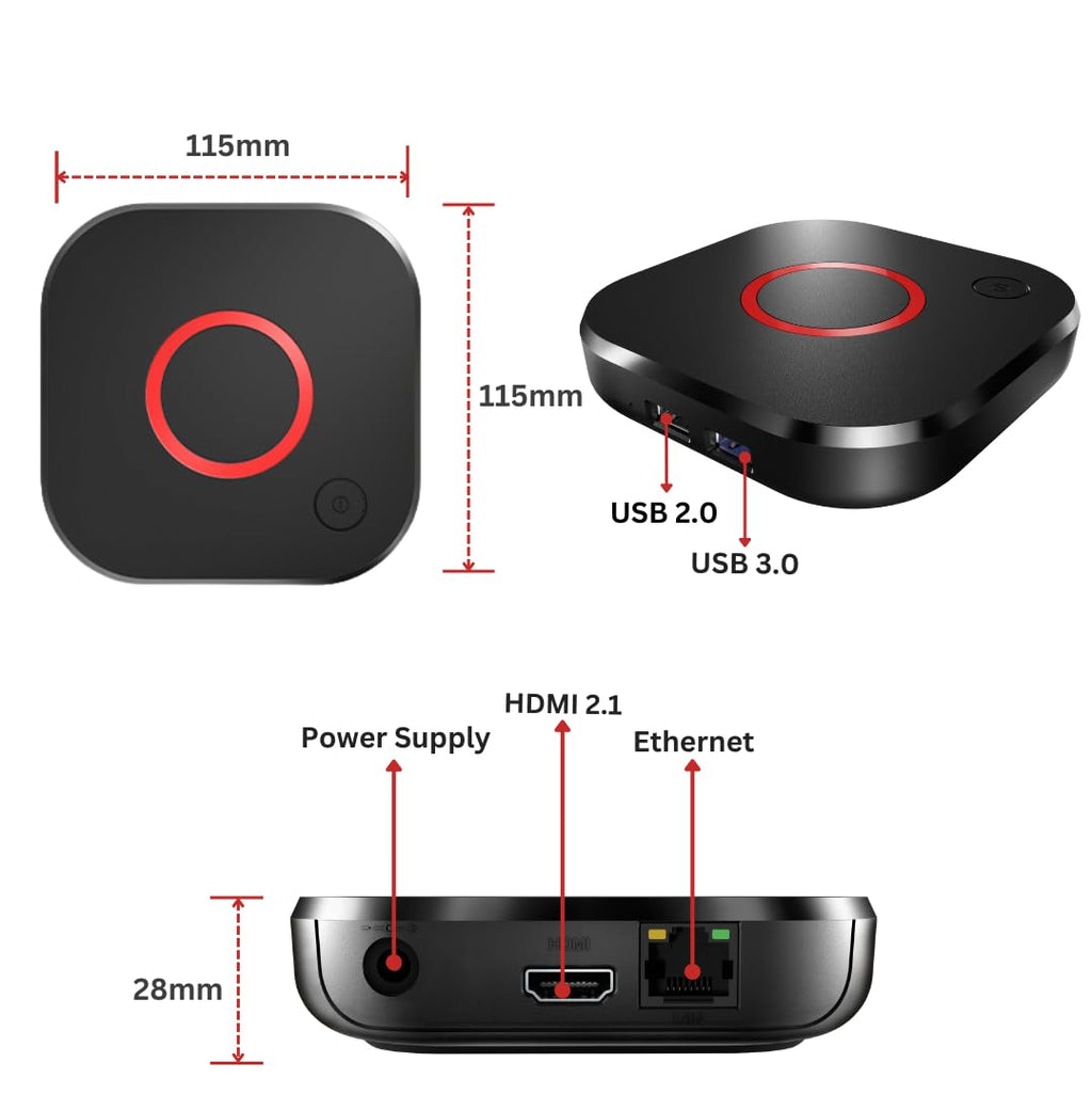 4K HDR TV Streaming Device with 1GB DDR4 RAM 4GB Flash Memory Dual-Band WiFi N155840