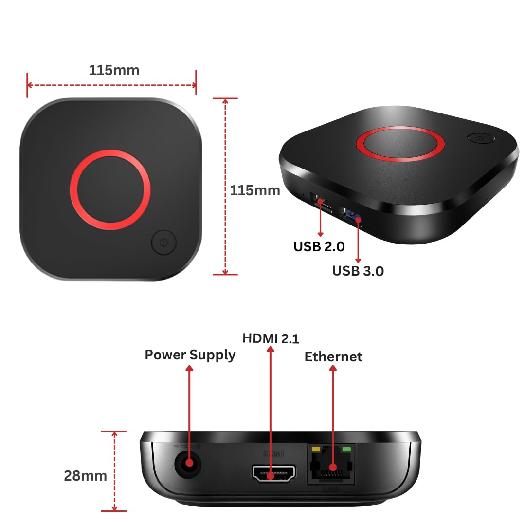 4K HDR TV Streaming Device with 1GB DDR4 RAM 4GB Flash Memory Dual-Band WiFi N155840