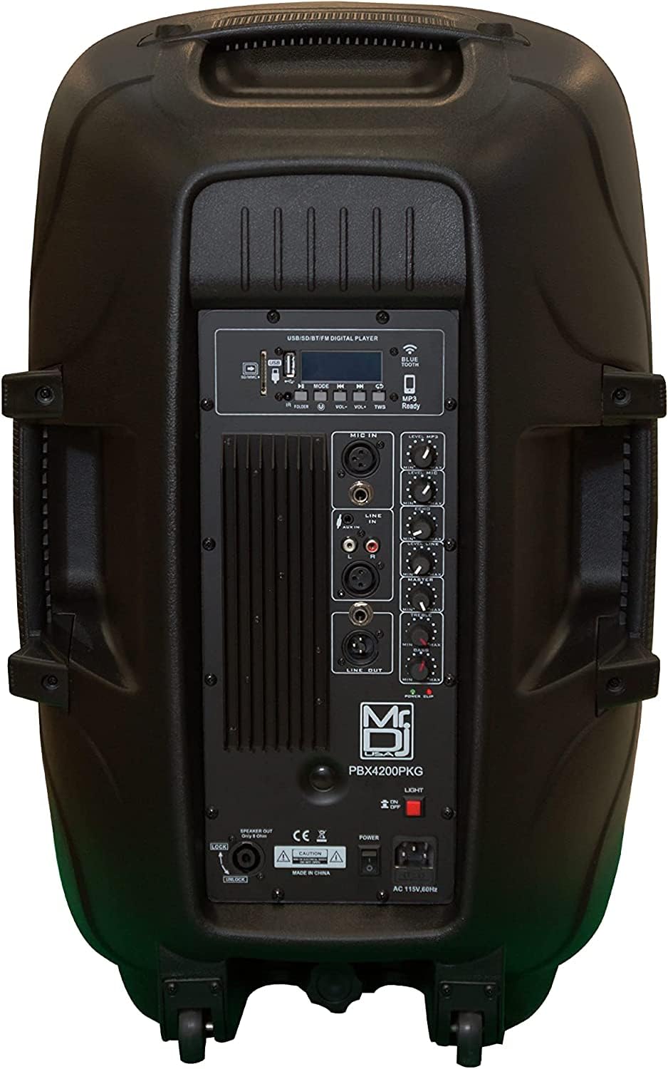 15" 2-Way Powered Bluetooth Karaoke Speaker with Speaker Stand I278