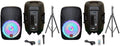 15" 2-Way Powered Bluetooth Karaoke Speaker with Speaker Stand I278