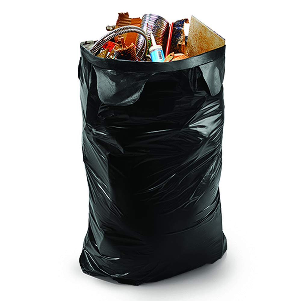 45 Gallon 18 Bags Black Heavy Duty Trash Bags J461