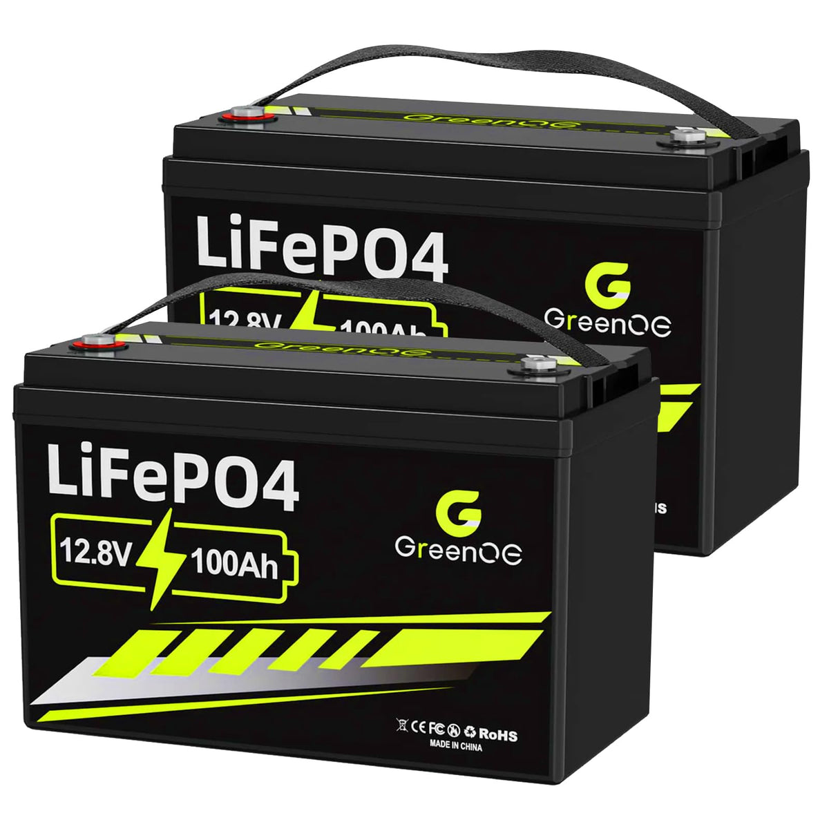 12V 100Ah LiFePO4 Deep Cycle Battery with 100A BMS V64624