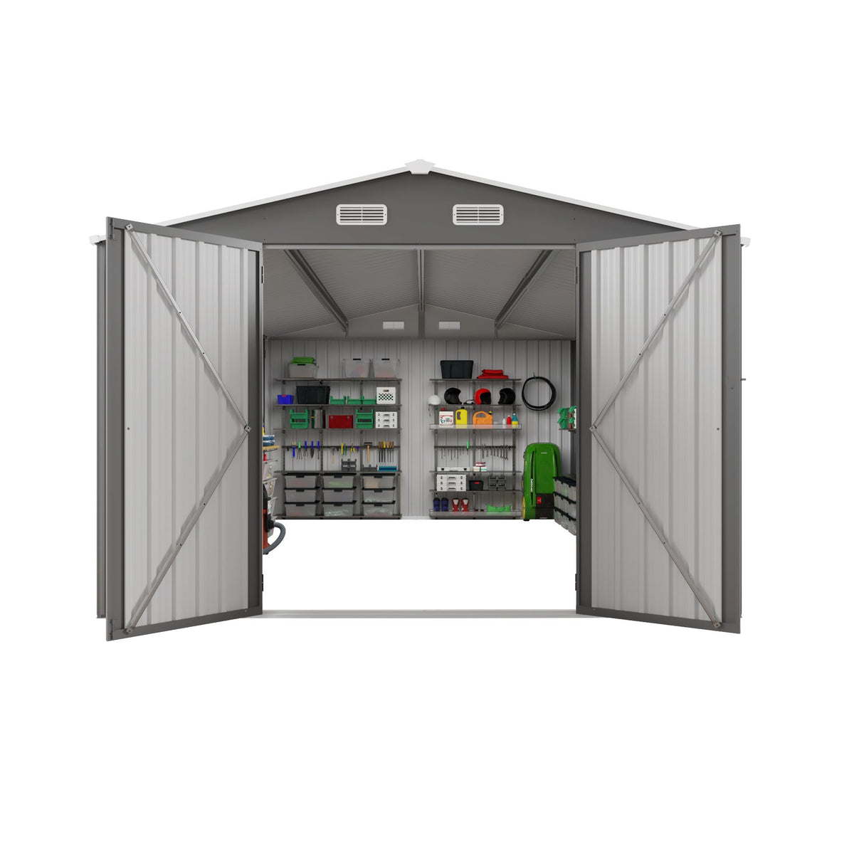 10x14 FT Outdoor Metal Storage Shed J37496
