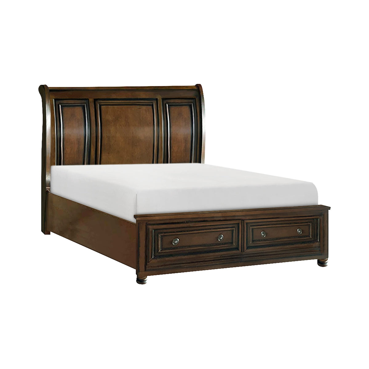 California King Platform Bed Frame with Storage Drawers B7078