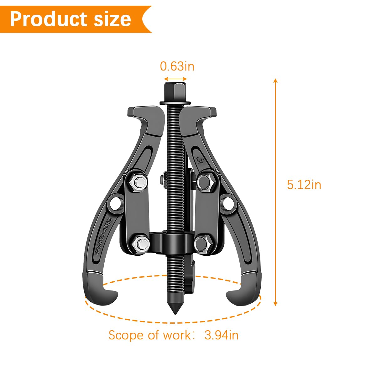 6 Inch Inner Bearing Puller with Reversible Jaws A3464