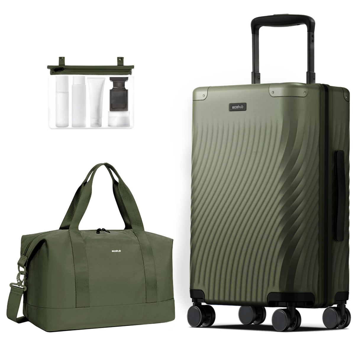 Hardside Expandable Carry On Luggage 20" Green K6336