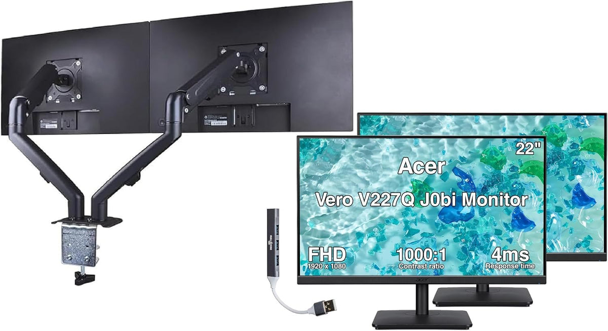 22" FHD IPS Monitor 2-Pack I92667