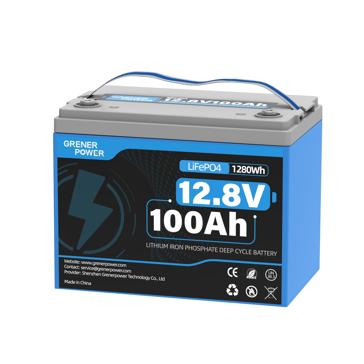 12V 100Ah LiFePO4 Lithium Battery A64839