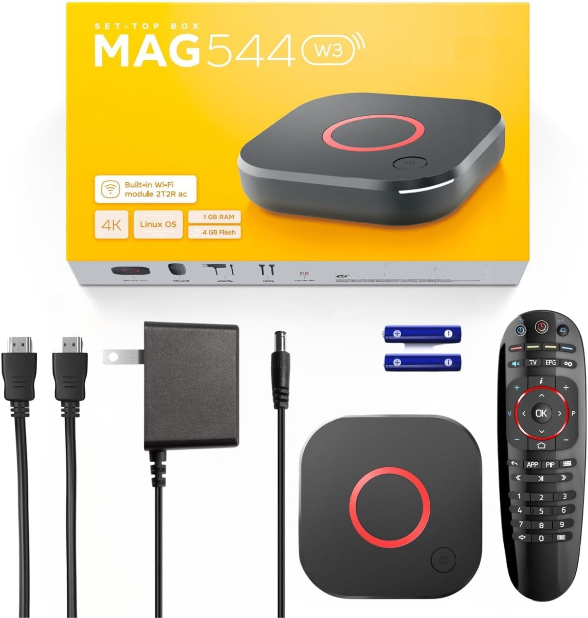 4K HDR TV Streaming Device with 1GB DDR4 RAM 4GB Flash Memory Dual-Band WiFi N155840