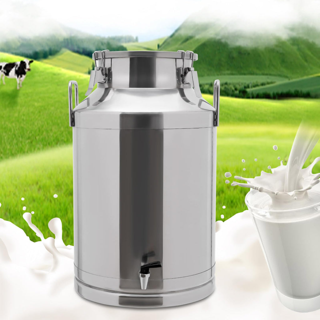 60L Milk Can with Faucet and Lid I42867