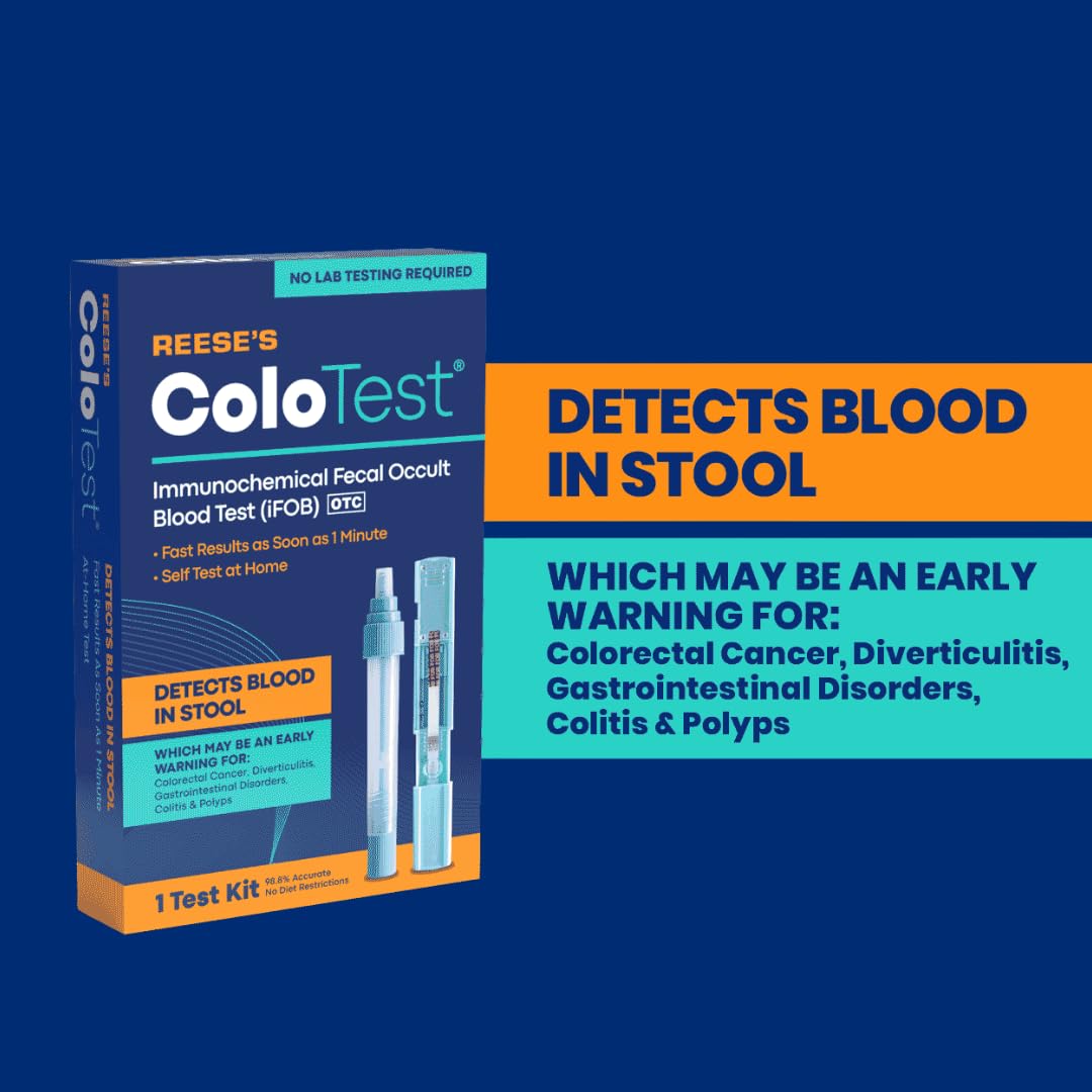 Home Fecal Occult Blood Test Kit, 1 Ct H7543