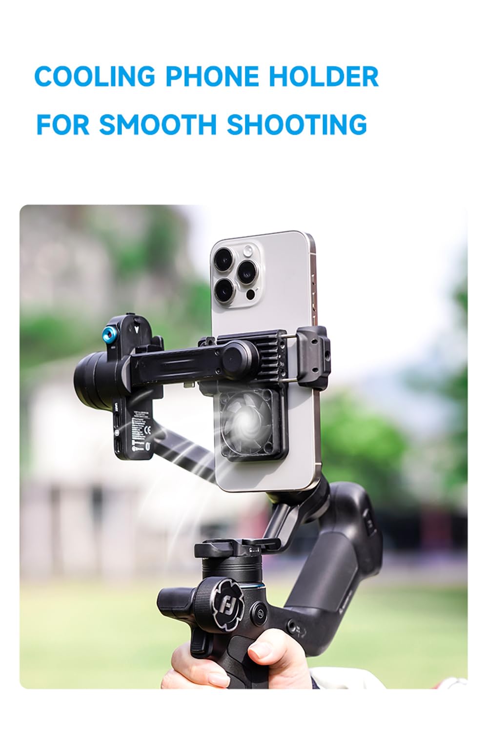 3-Axis Phone Gimbal Stabilizer with Integrated Grip D836