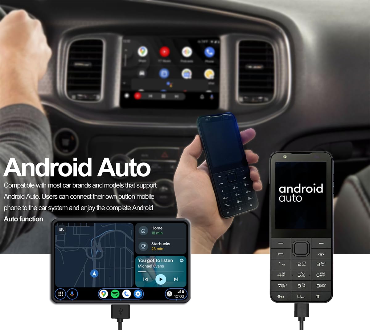 3+32GB Touch Screen Android 13 Smart Phone C7465
