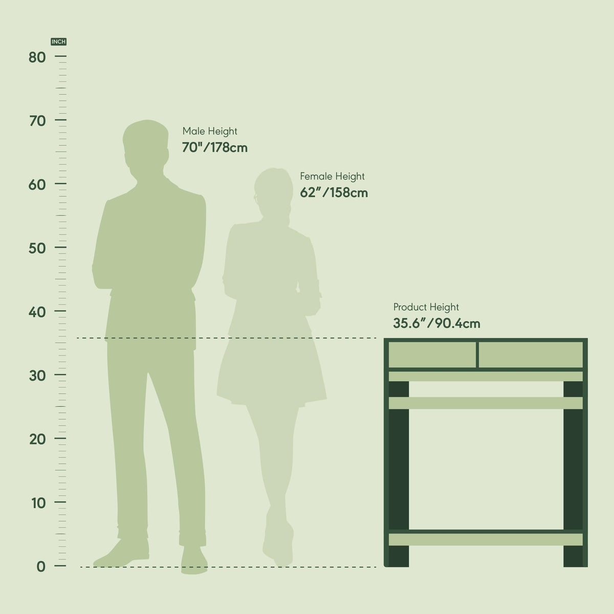 32-Inch Computer Desk with Hutch Shelf R166