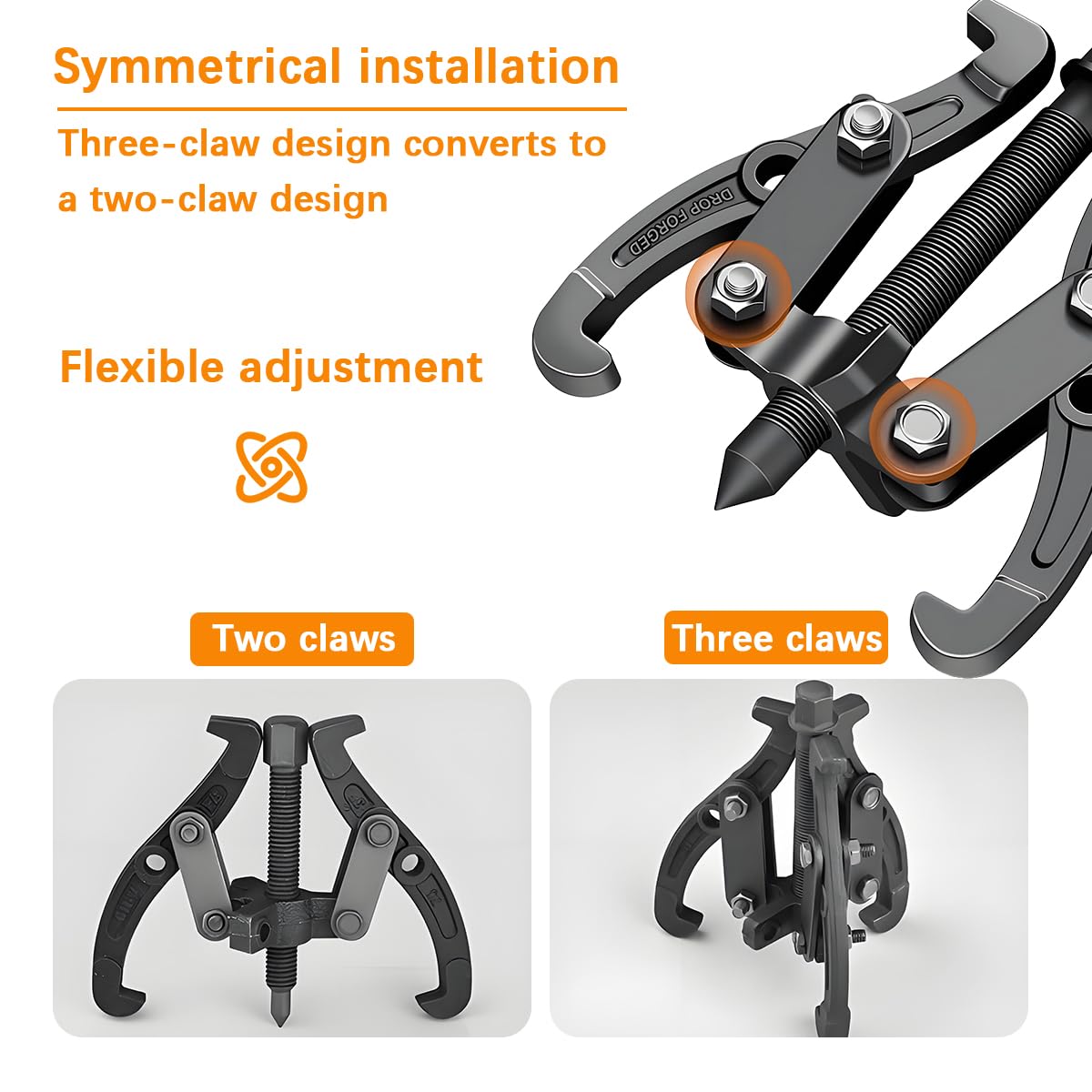 6 Inch Inner Bearing Puller with Reversible Jaws A3464