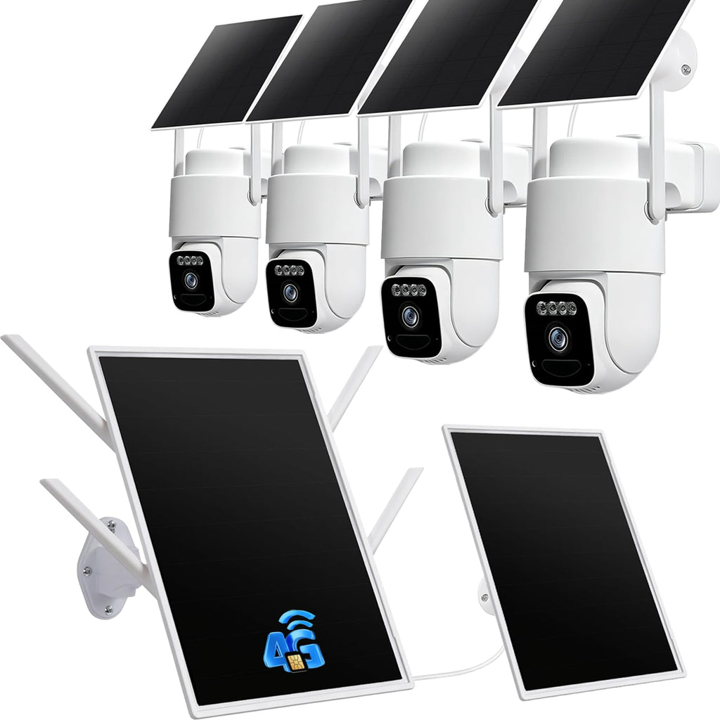 4G Solar Security Camera System with Base Station Y34389