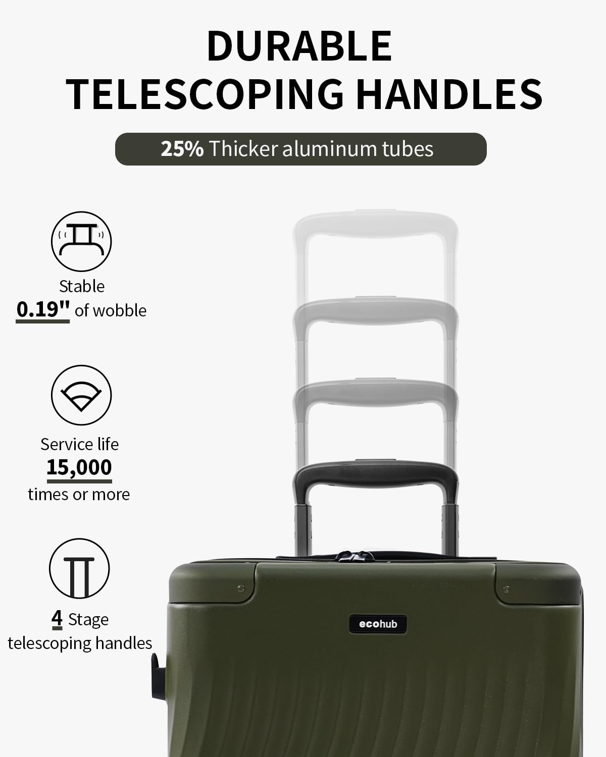 Hardside Expandable Carry On Luggage 20" Green K6336