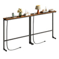 63 Inch Narrow Console Table with 2 Power Outlets O413