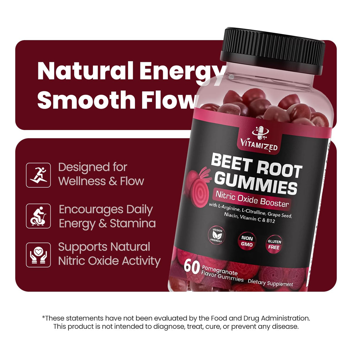 Beet Root Gummies with Grape Seed J923166