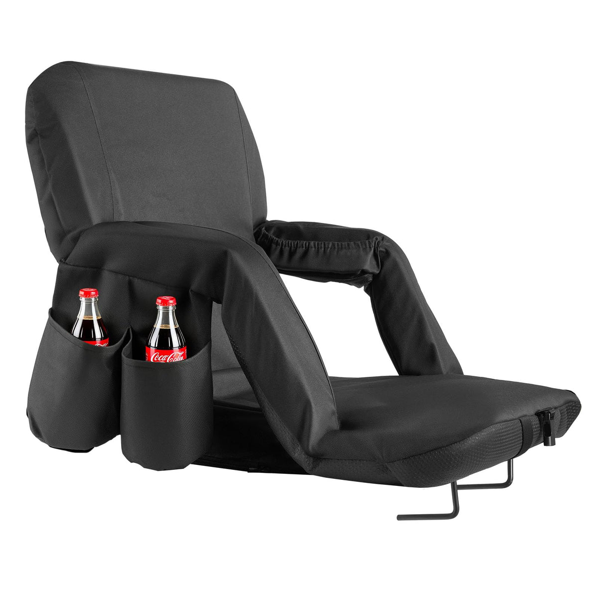 6 Adjustable Angle Padded Stadium Seat with Armrest M630231