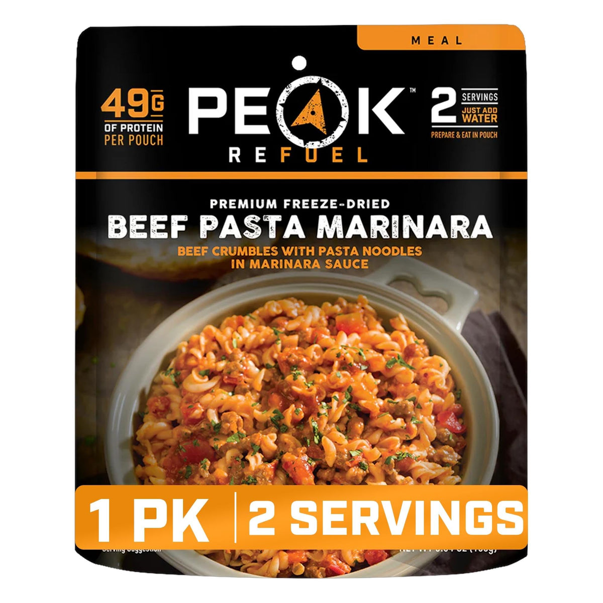 Beef Pasta Marinara Freeze-Dried Meal 2 Servings H152