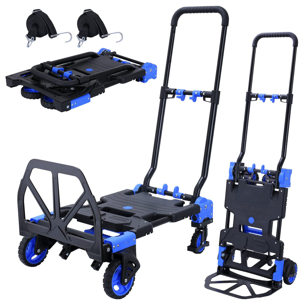 2-in-1 Foldable Hand Truck Dolly 330LB Capacity W4295