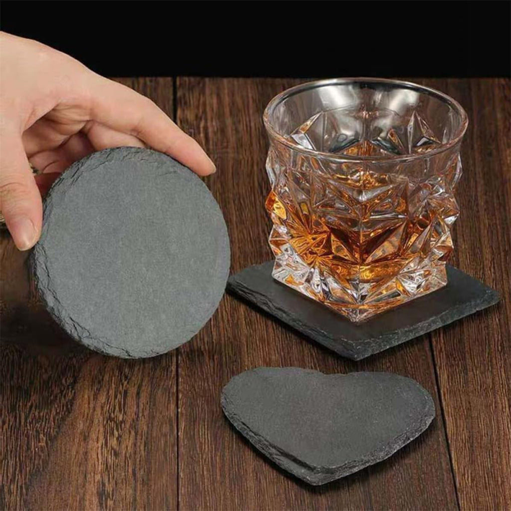 Black Natural Stone Coasters D8022