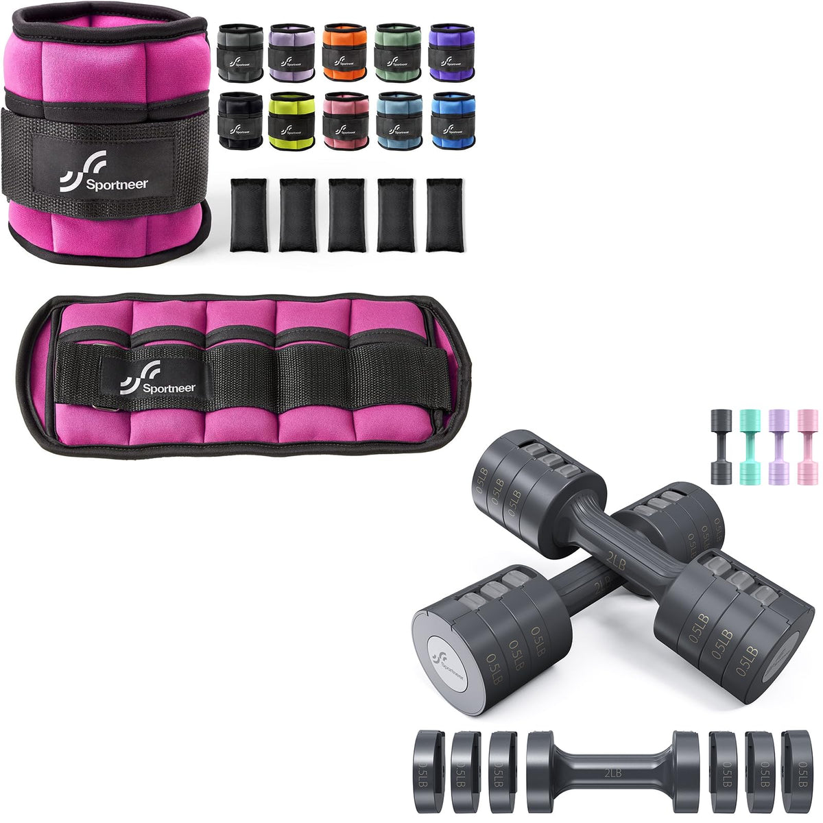 Adjustable Ankle Weights Set P674663