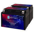 12 Volt 11.2 AH 230 CCA Rechargeable Maintenance Free SLA AGM Motorcycle Battery Pack of 2 U87569