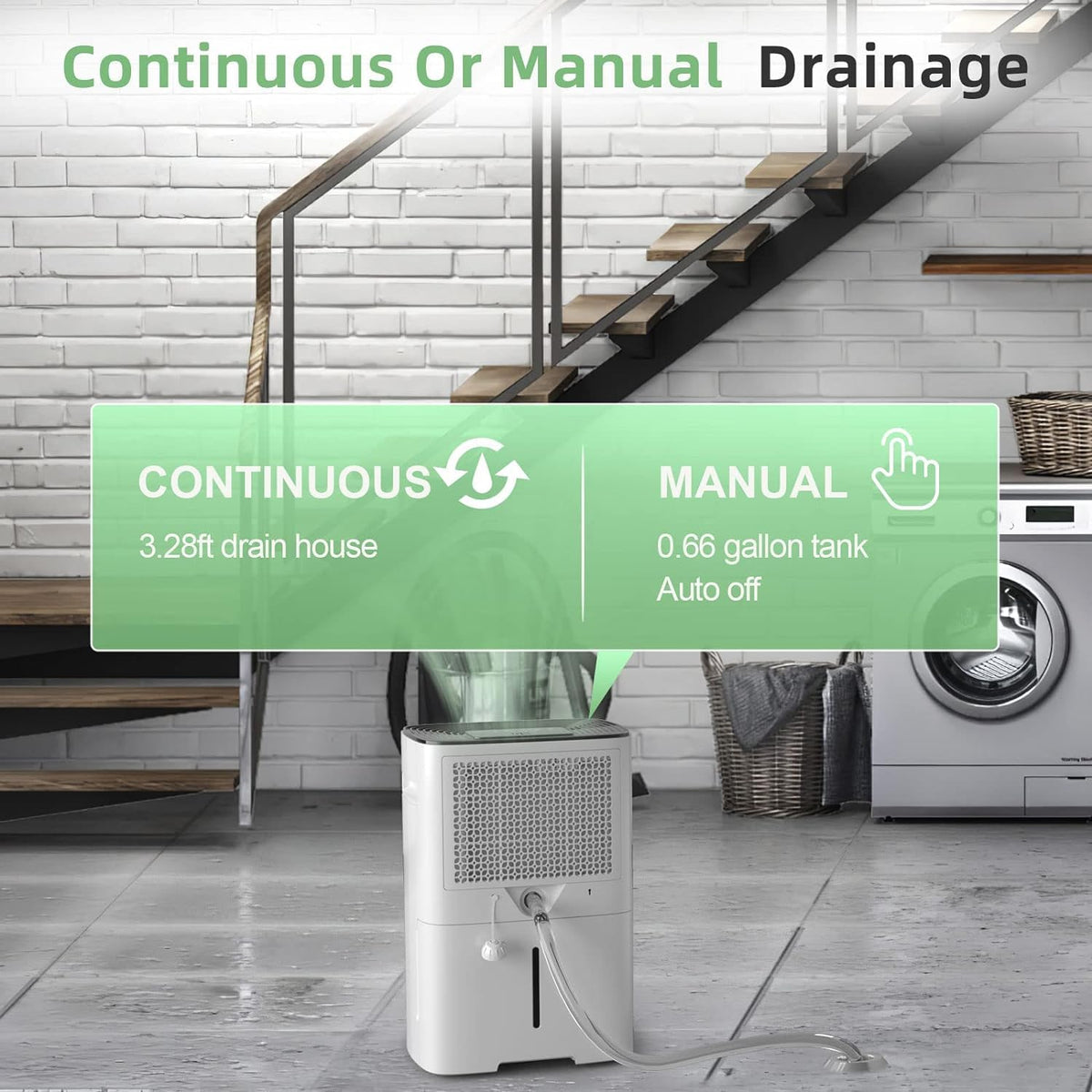 50 Pint Dehumidifier with Drain Hose & Auto Humidity Control I542121