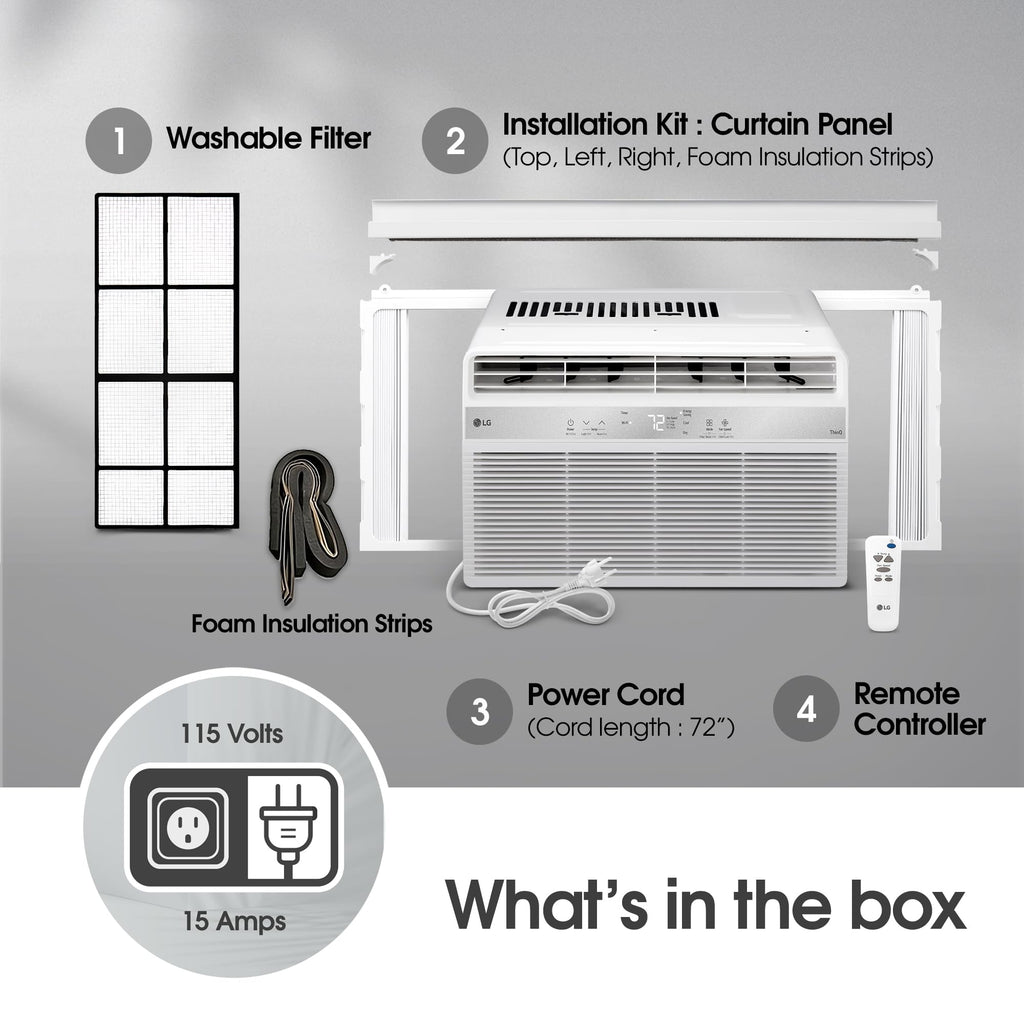 6000 BTU White Window Air Conditioner X10638
