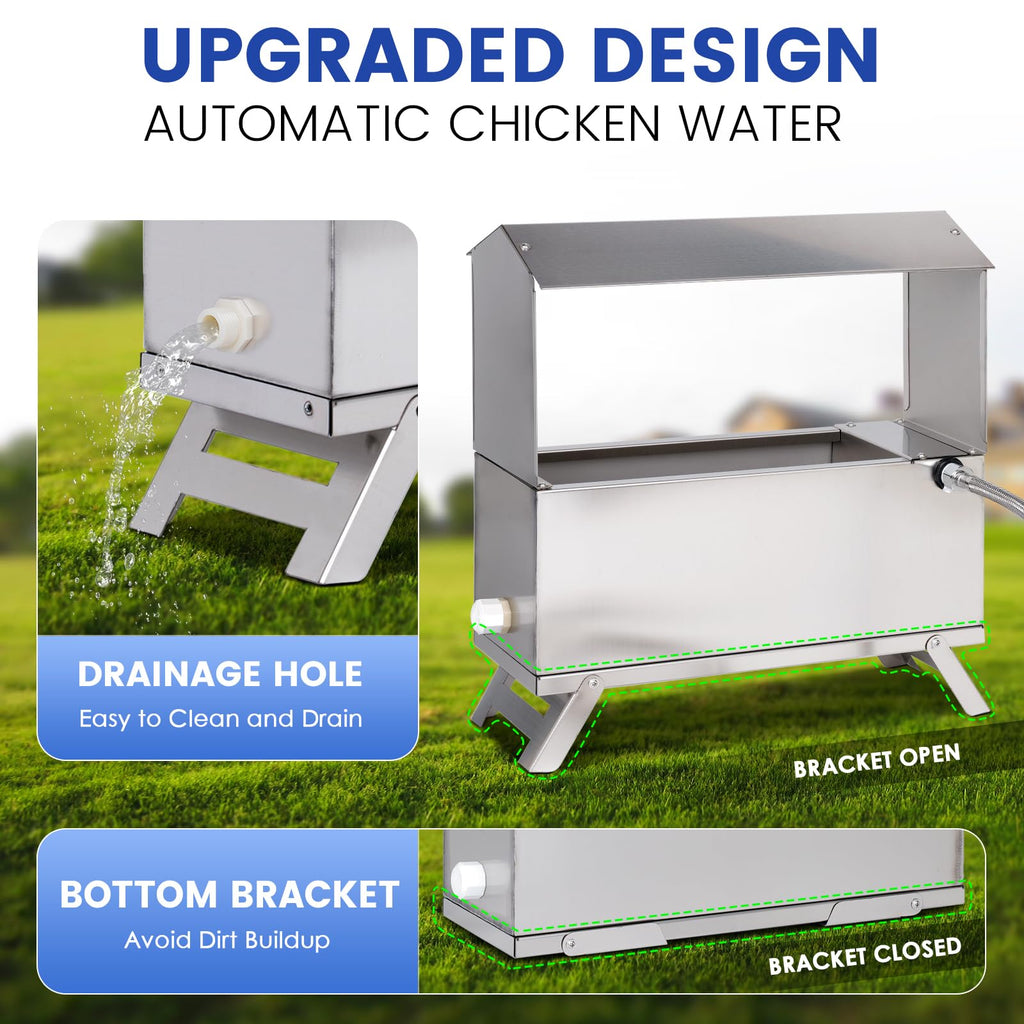 Automatic Chicken Waterer with Float Valve Kit U761290