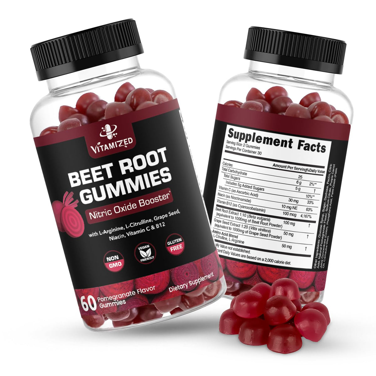 Beet Root Gummies with Grape Seed J923166