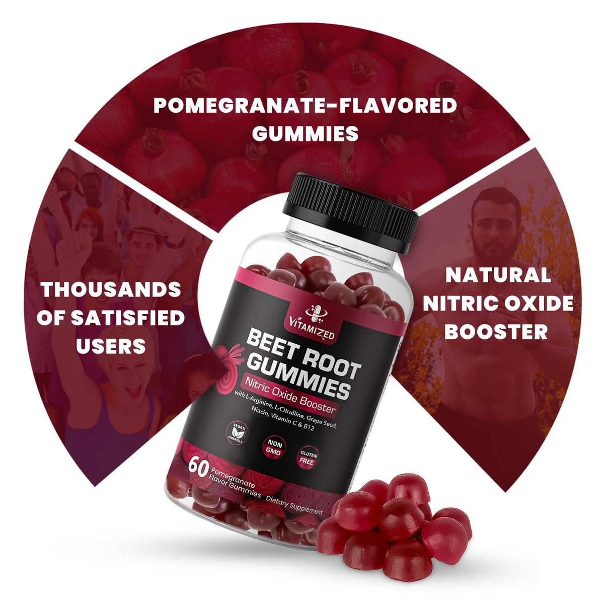 Beet Root Gummies with Grape Seed J923166