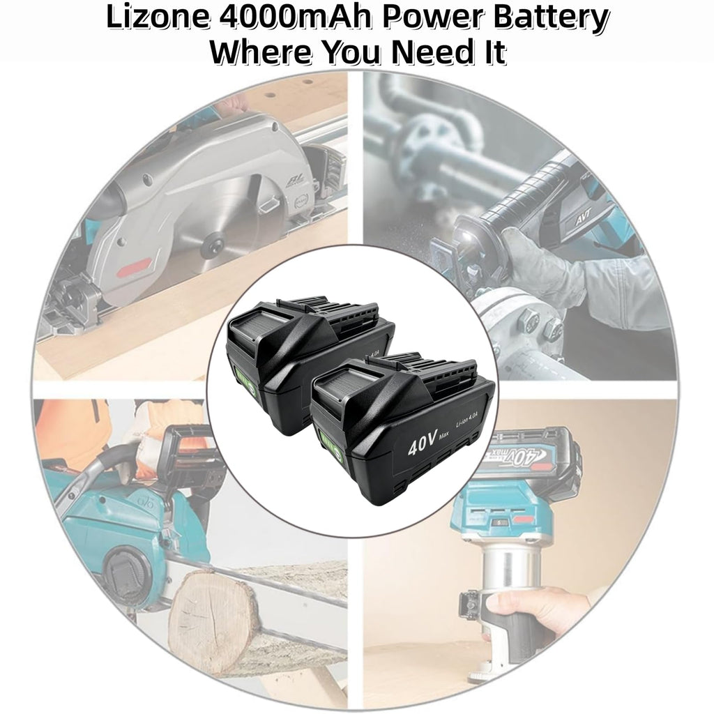 40V 4.0Ah Battery 2 Pack Q53689