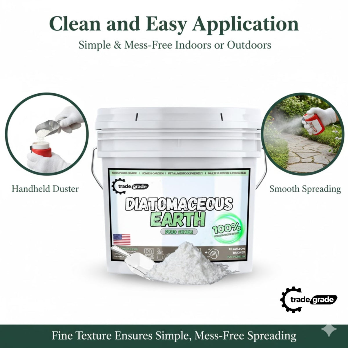 100% Food-Grade Diatomaceous Earth Powder 1 Gallon G3782