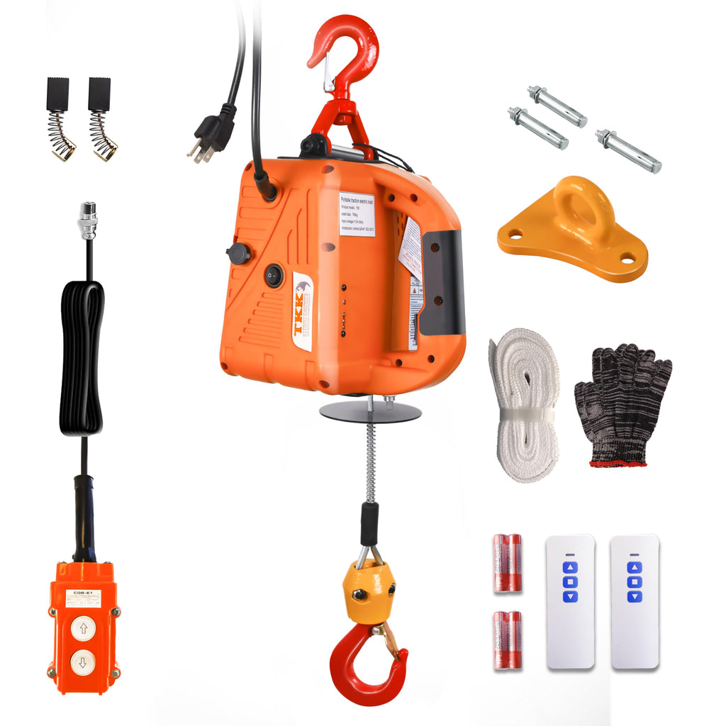1500W 1100 lb Capacity Electric Hoist N5987