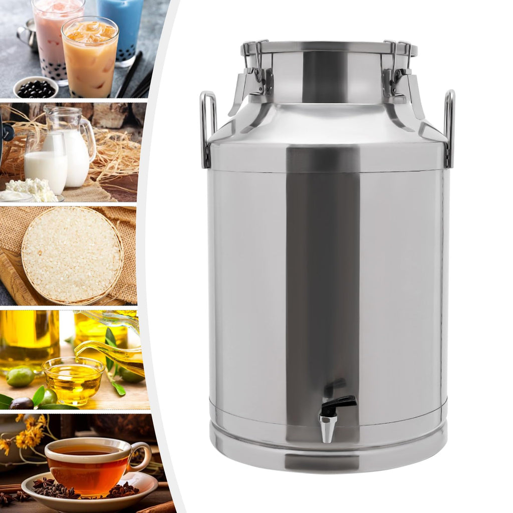 60L Milk Can with Faucet and Lid I42867