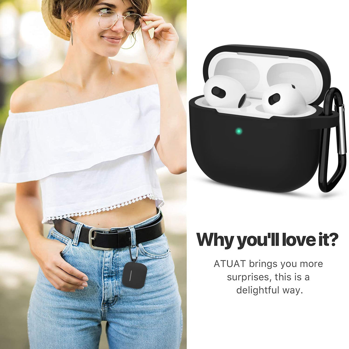 Black AirPods 3 Case Cover H315