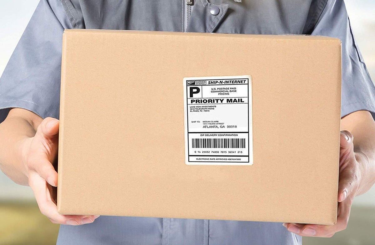4 x 6 Fanfold Thermal Shipping Labels 4000 U953