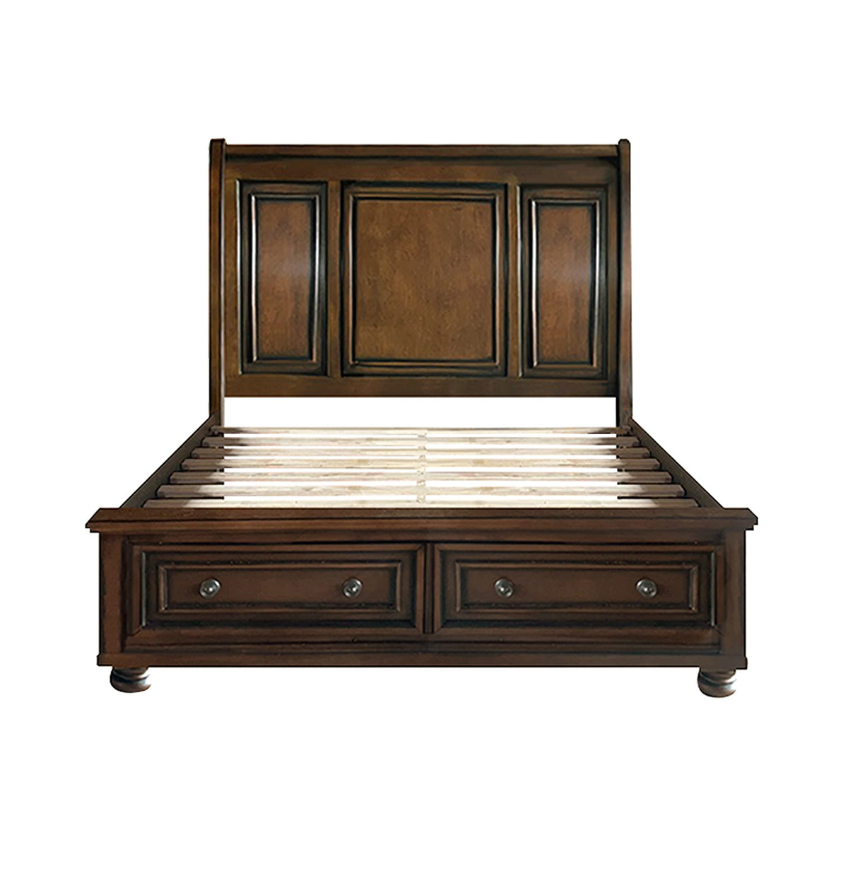 California King Platform Bed Frame with Storage Drawers B7078