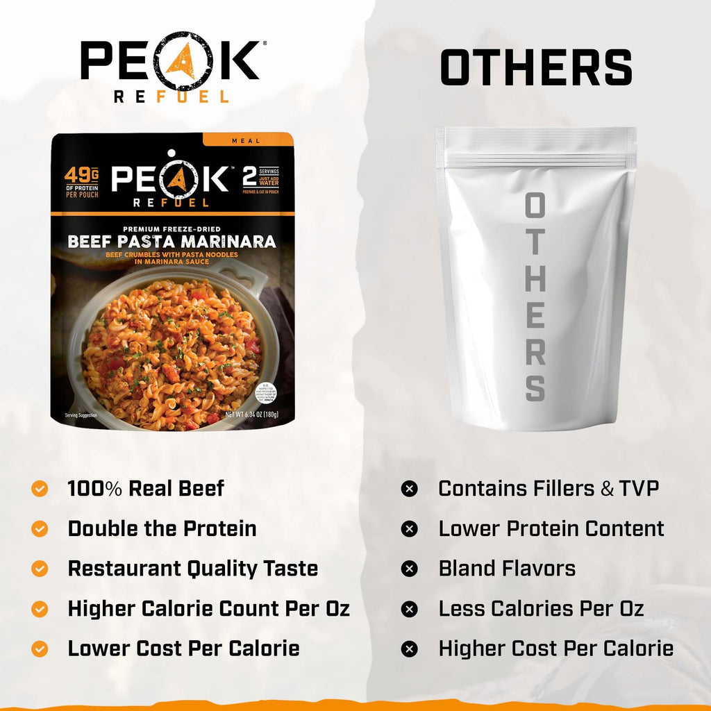 Beef Pasta Marinara Freeze-Dried Meal 2 Servings H152