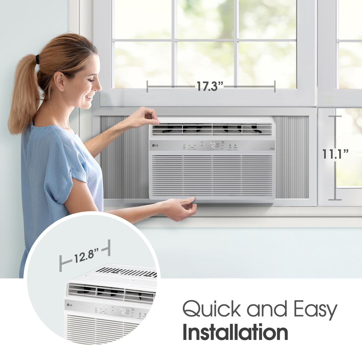 6000 BTU White Window Air Conditioner X10638