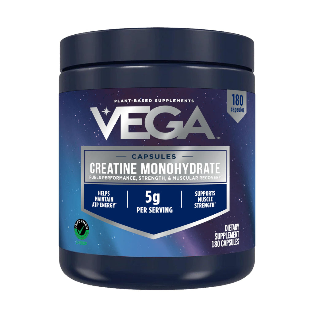 Micronized Creatine Monohydrate Capsules, 5g, Unflavored, 180 Pills T516