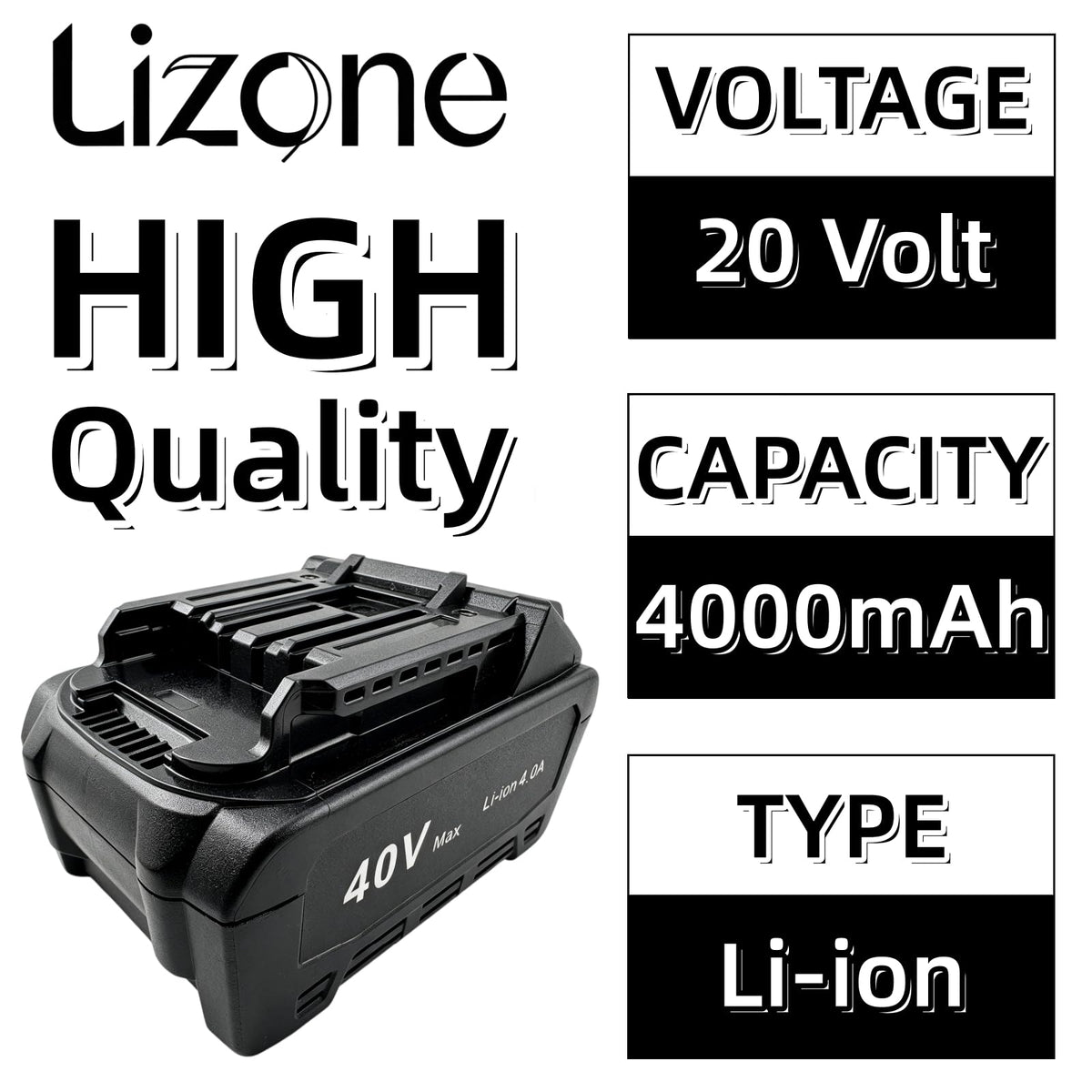 40V 4.0Ah Battery 2 Pack Q53689