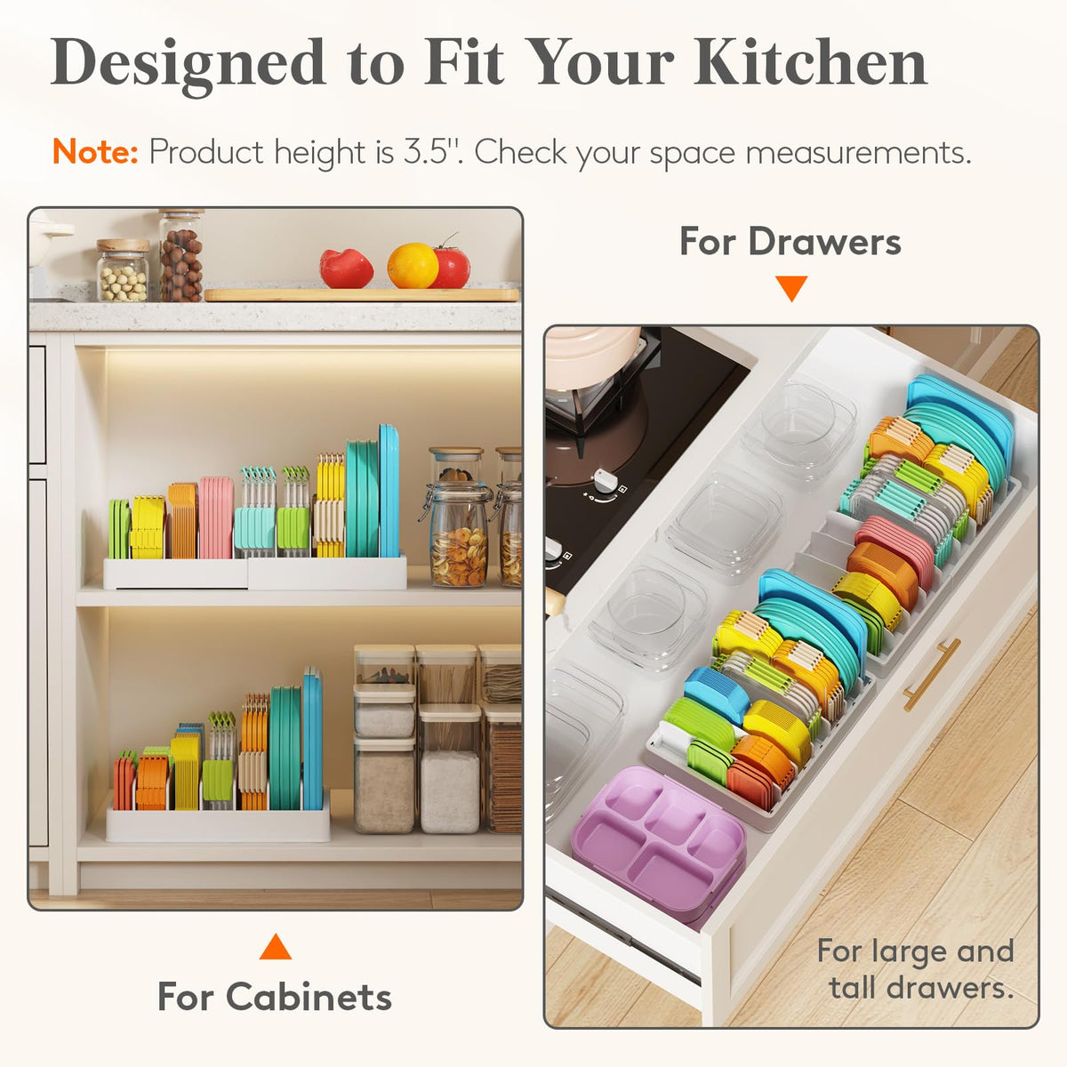 Kitchen Cabinet Organizer with 7 Sections S4515