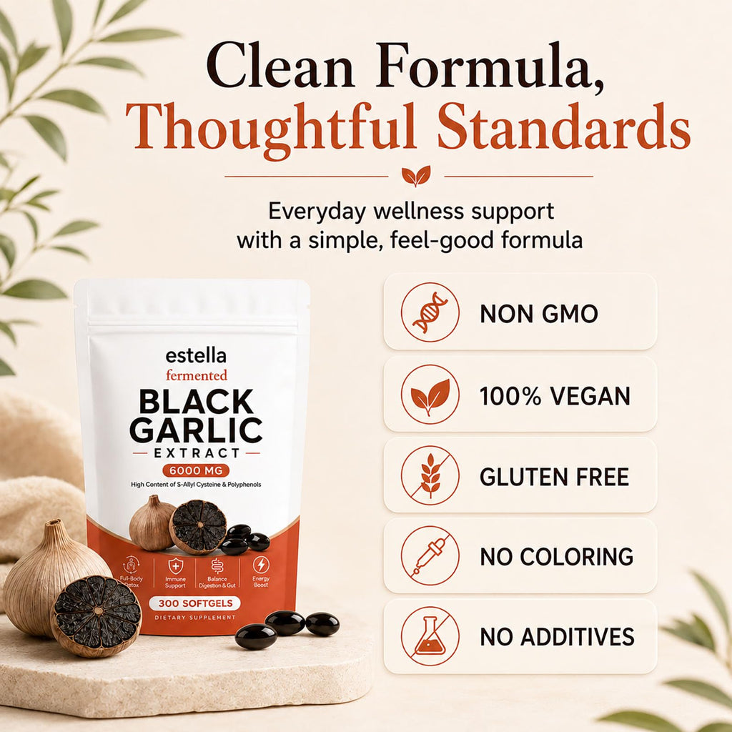 Fermented Black Garlic Extract Softgels, Vegan, Non-GMO, 300 Count T428980
